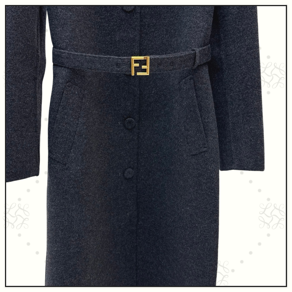 WOOL BELTED COAT DRESS