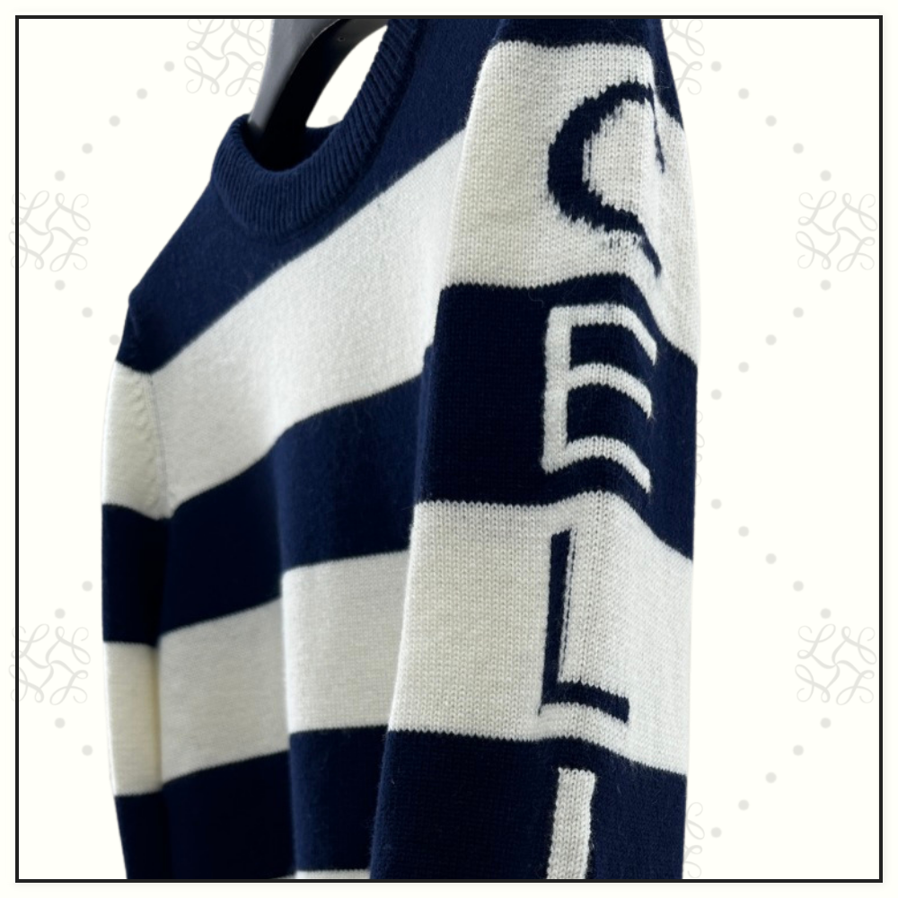 WOOL CASHMERE BLEND CREWNECK SWEATER