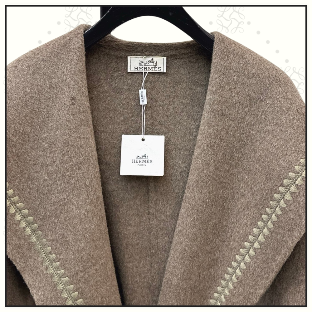 WOOL CASHMERE WRAP COAT