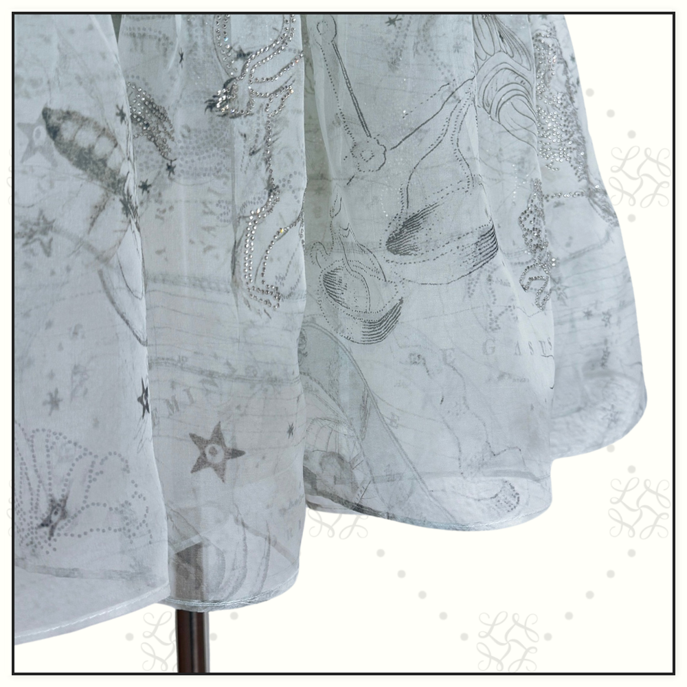 GATHERED BLOUSE & TIERED SKIRT