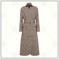 WOOL & SILK BLEND MELANGE COAT