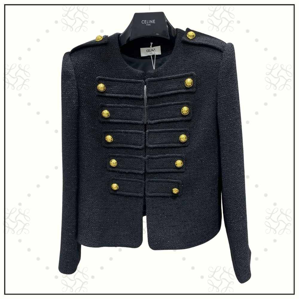 TWEED MILITARY JACKET