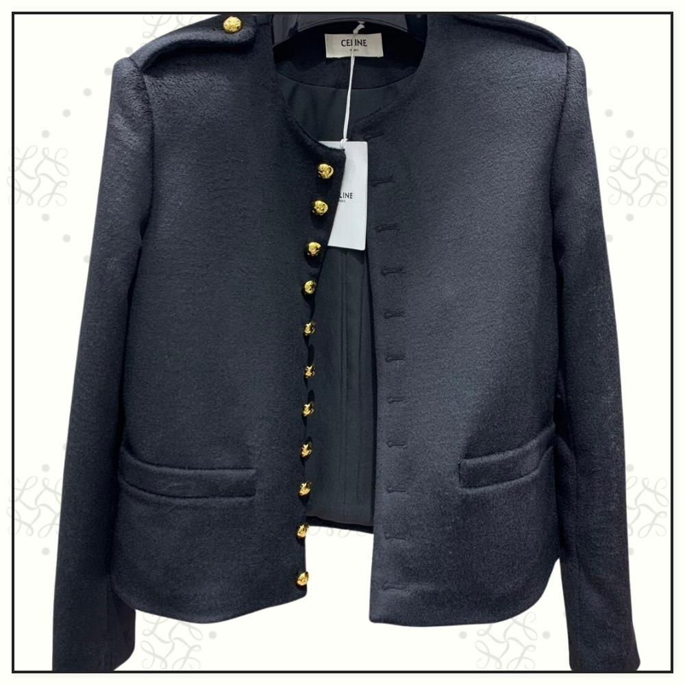 TWEED MILITARY JACKET