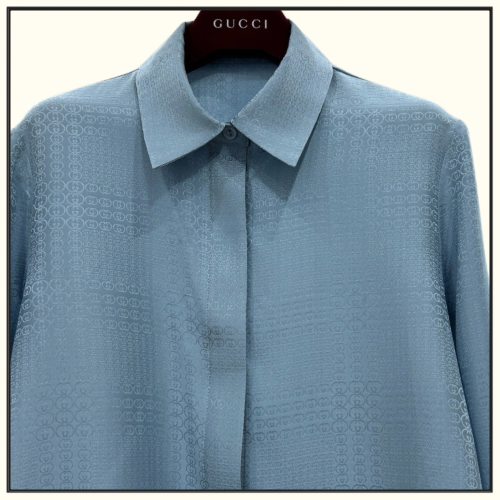 SILK JACQUARD SHIRT & MIDI SKIRT