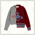HALF & HALF INTARSIA KNIT JUMPER