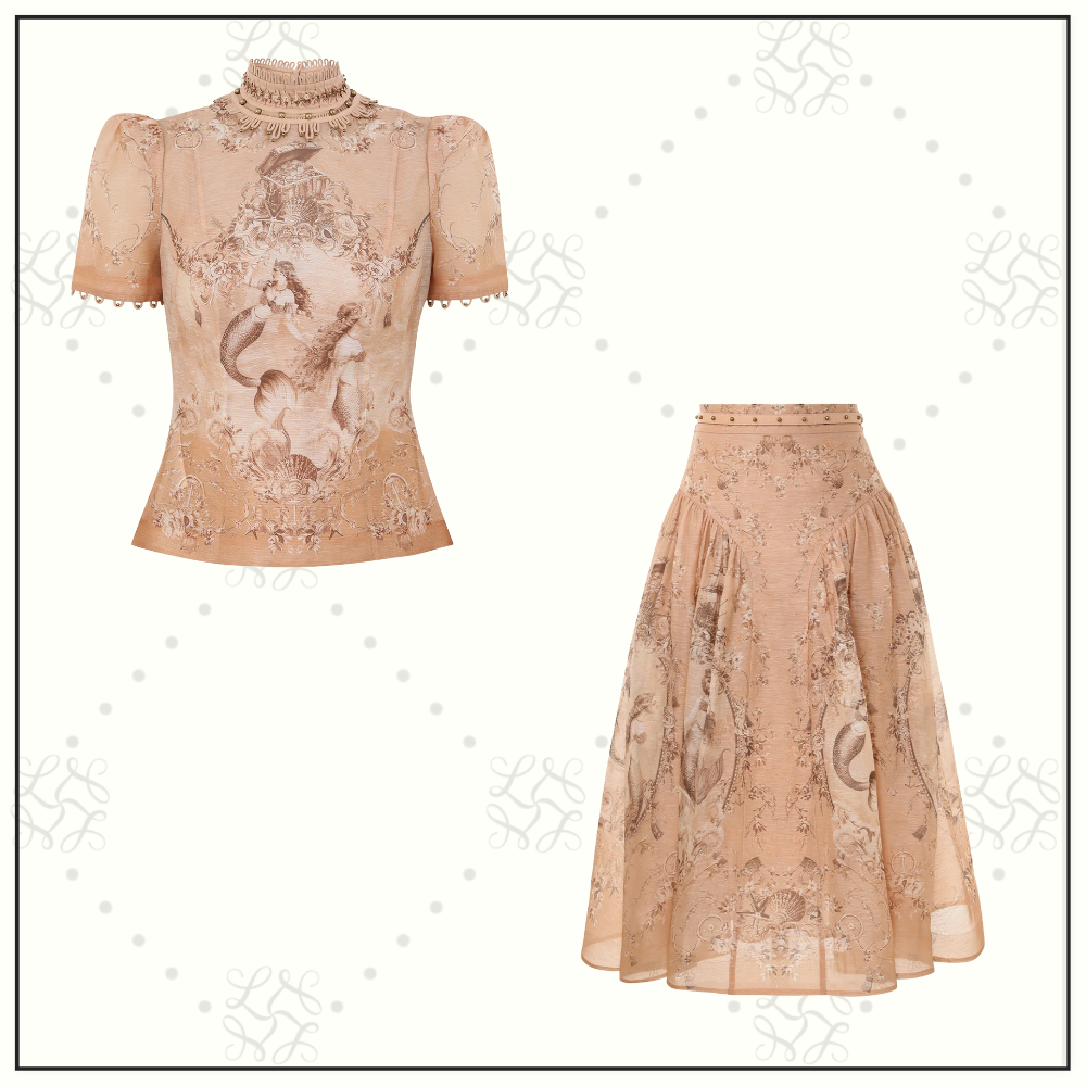 REBELLION BEADED TOP & SKIRT