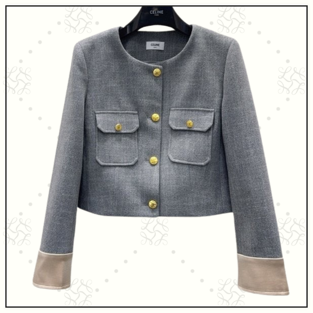 WOOL BLEND TWEED JACKET & PENCIL SKIRT