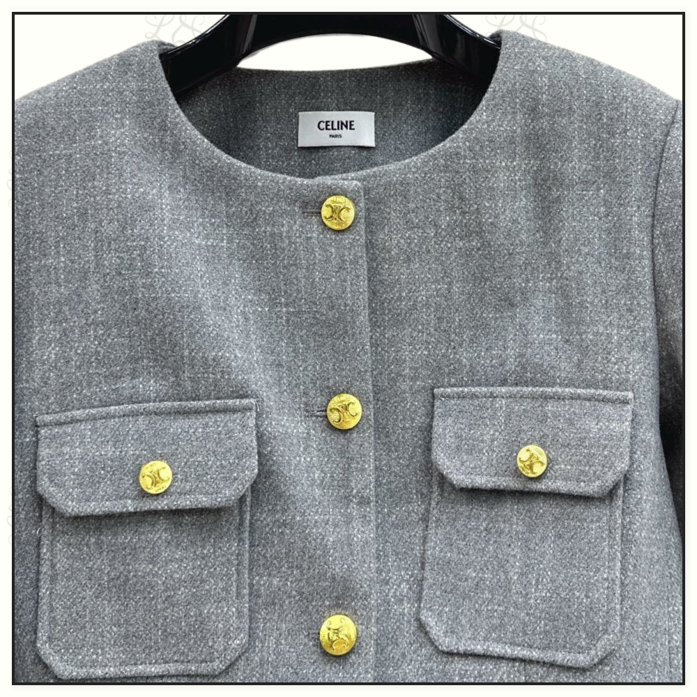 WOOL BLEND TWEED JACKET & PENCIL SKIRT