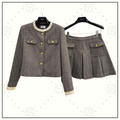 WOOL BLEND JACKET & MINI SKIRT