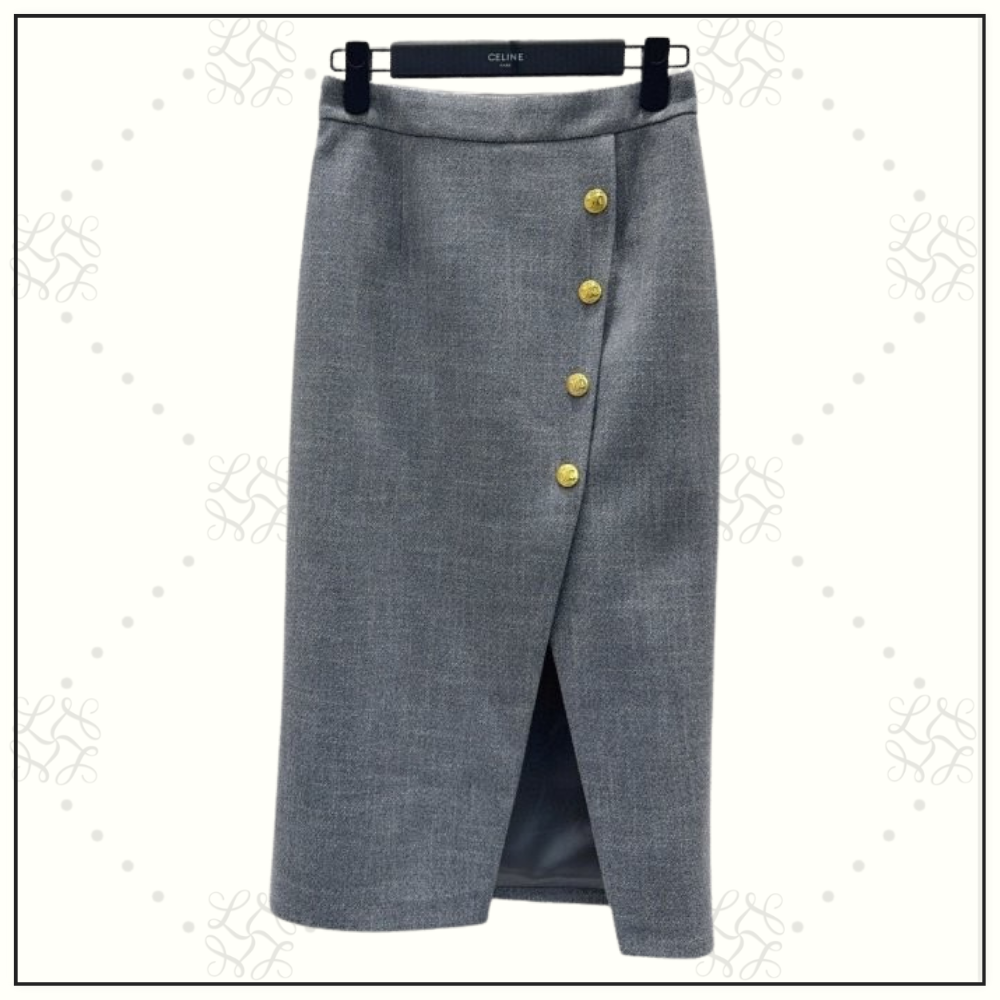 WOOL BLEND TWEED JACKET & PENCIL SKIRT