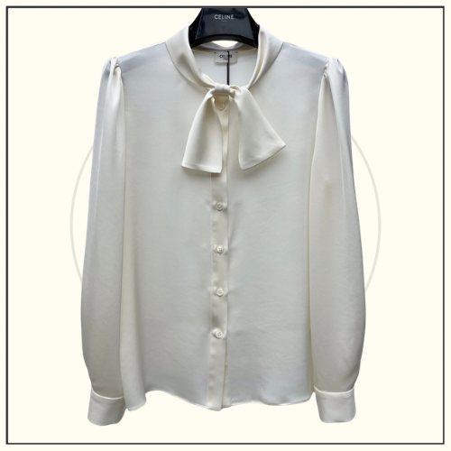 SILK BOW TIE BlOUSE