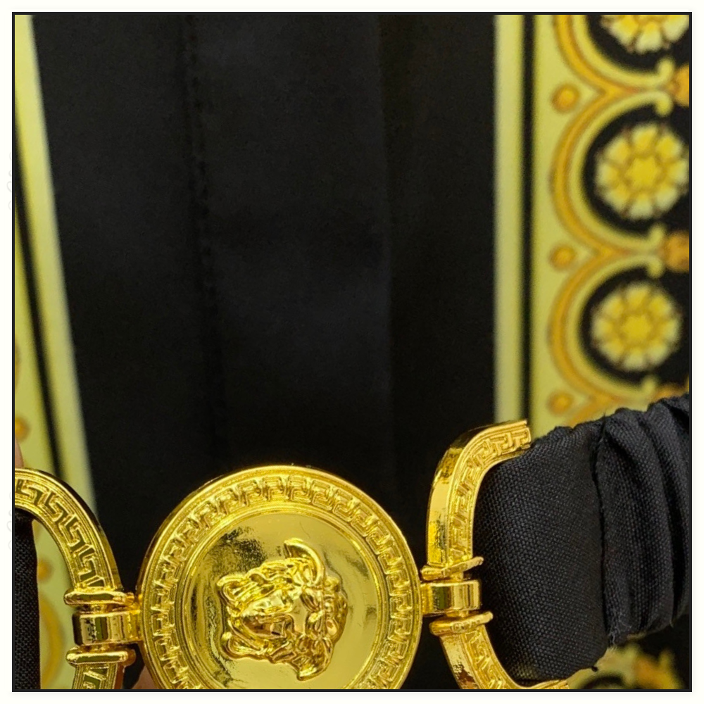 SILK BAROQUE PRINT BELTED MINI DRESS