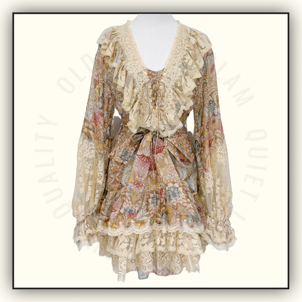 REBELLION LACE-UP MINI DRESS