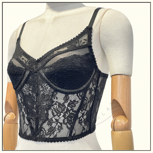 LACE BUSTIER TOP & PENCIL SKIRT