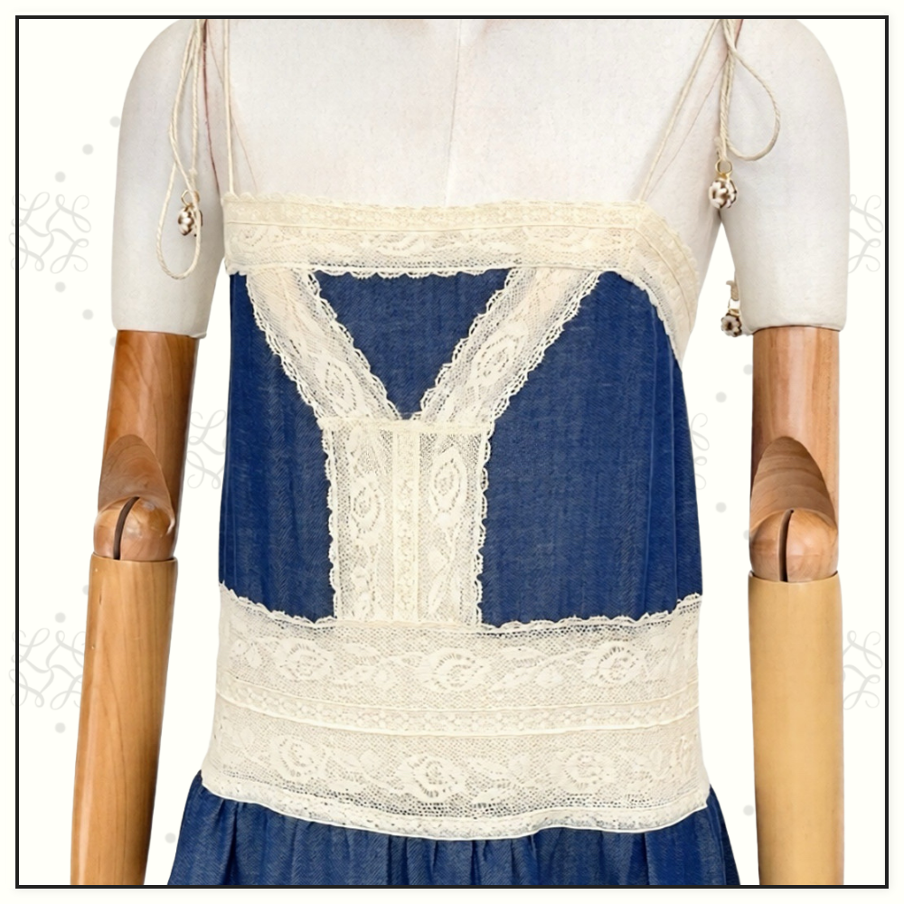 AWAKEN DENIM SLIP DRESS