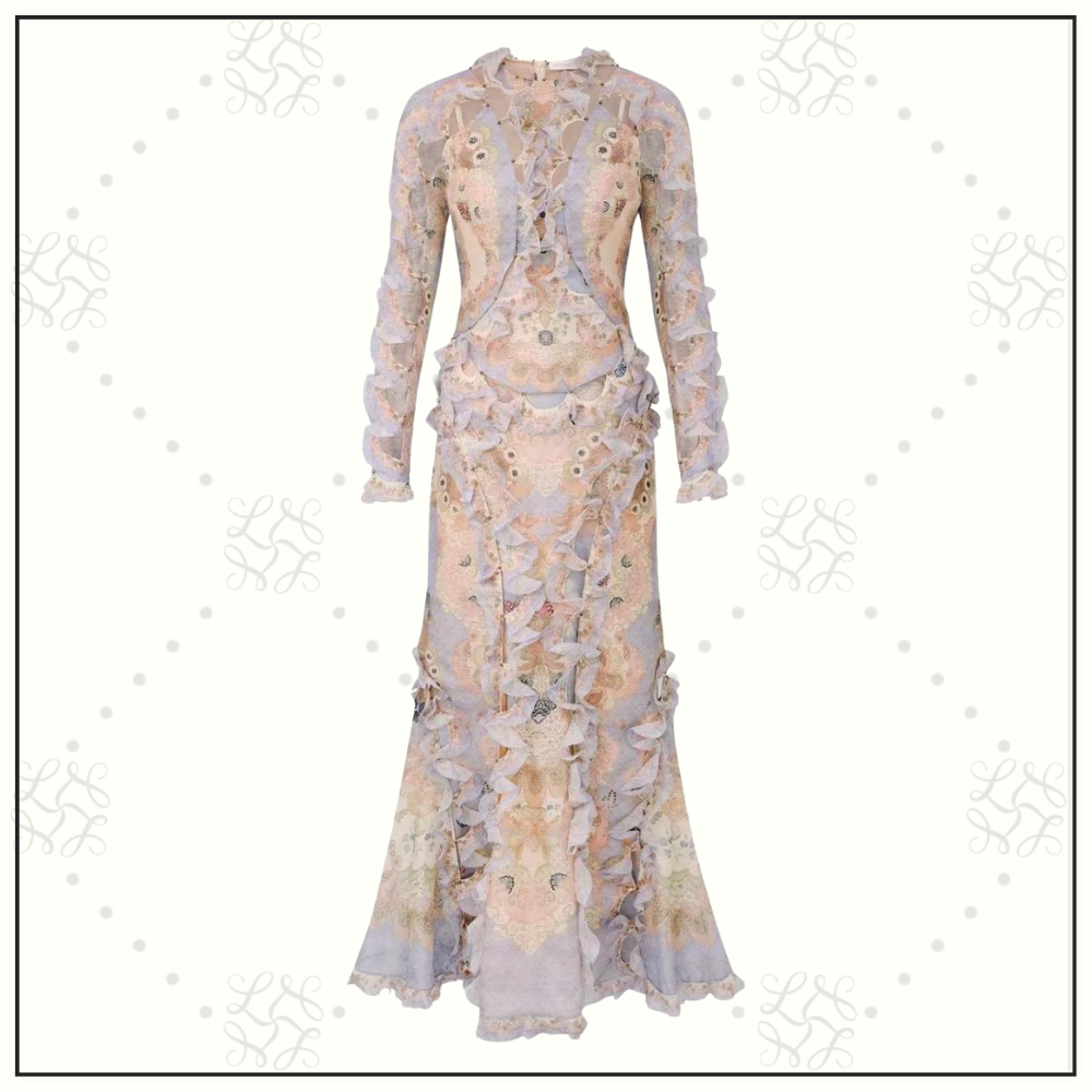 REBELLION SCALLOP MAXI DRESS