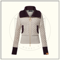 COLOR BLOCKED KNIT JACKET