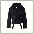 HOODED WRAP JACKET