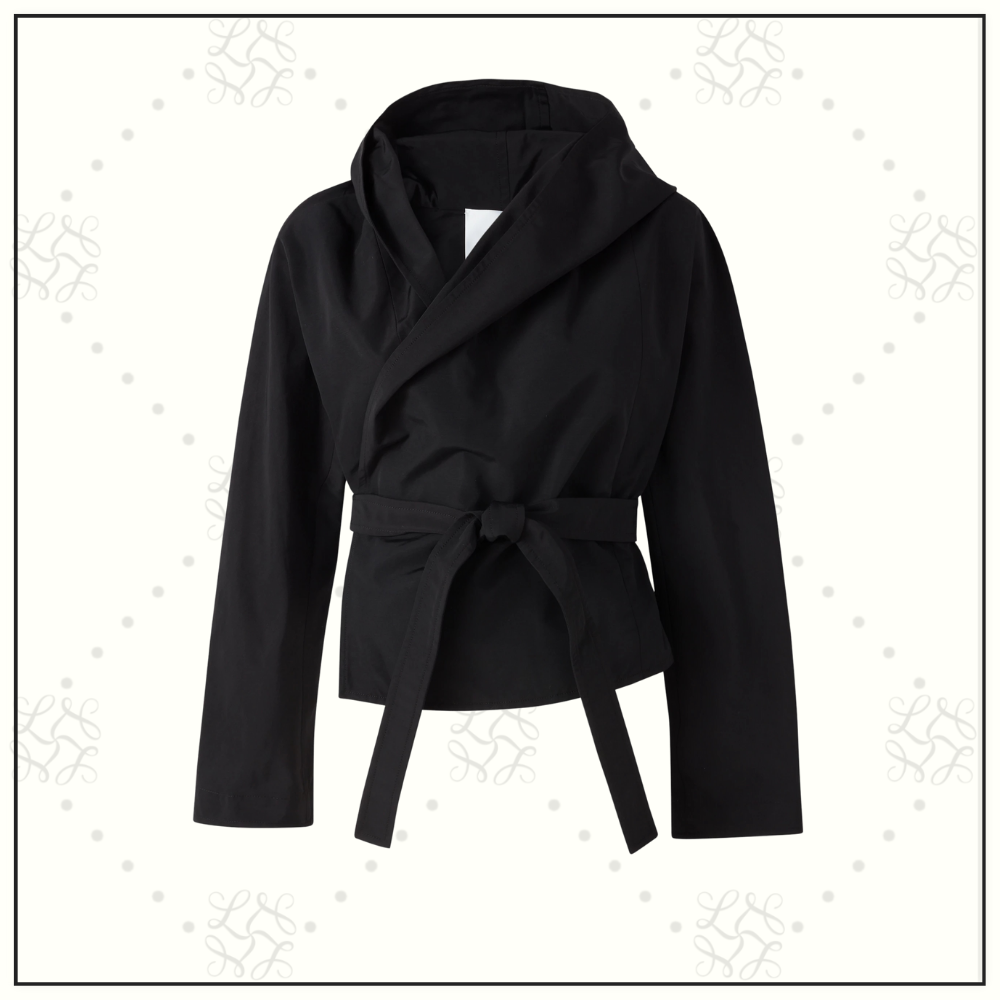 HOODED WRAP JACKET