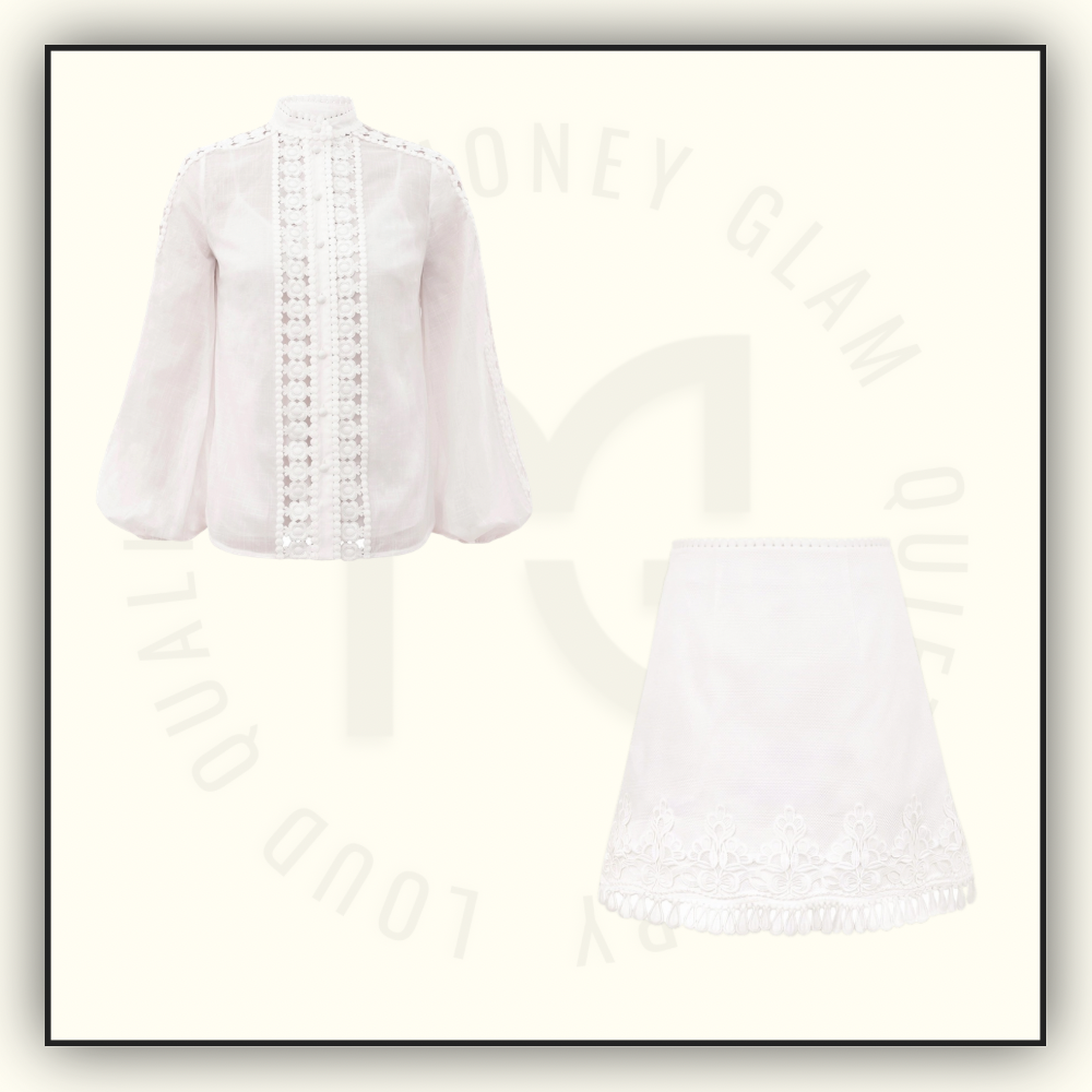 STARDUST TRIM SHIRT & MINI SKIRT