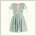 GUIPURE LACE MINI DRESS