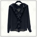RUFFLE COLLAR SHIRT