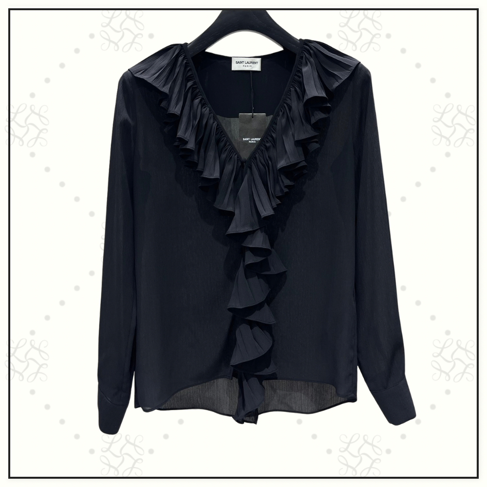 RUFFLE COLLAR SHIRT