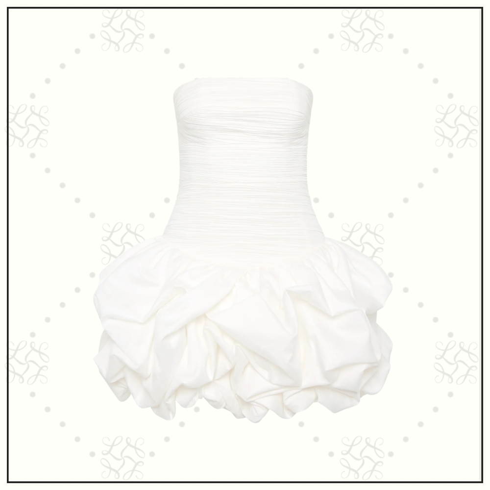 VIOLETTE BUBBLE HEM MINI DRESS