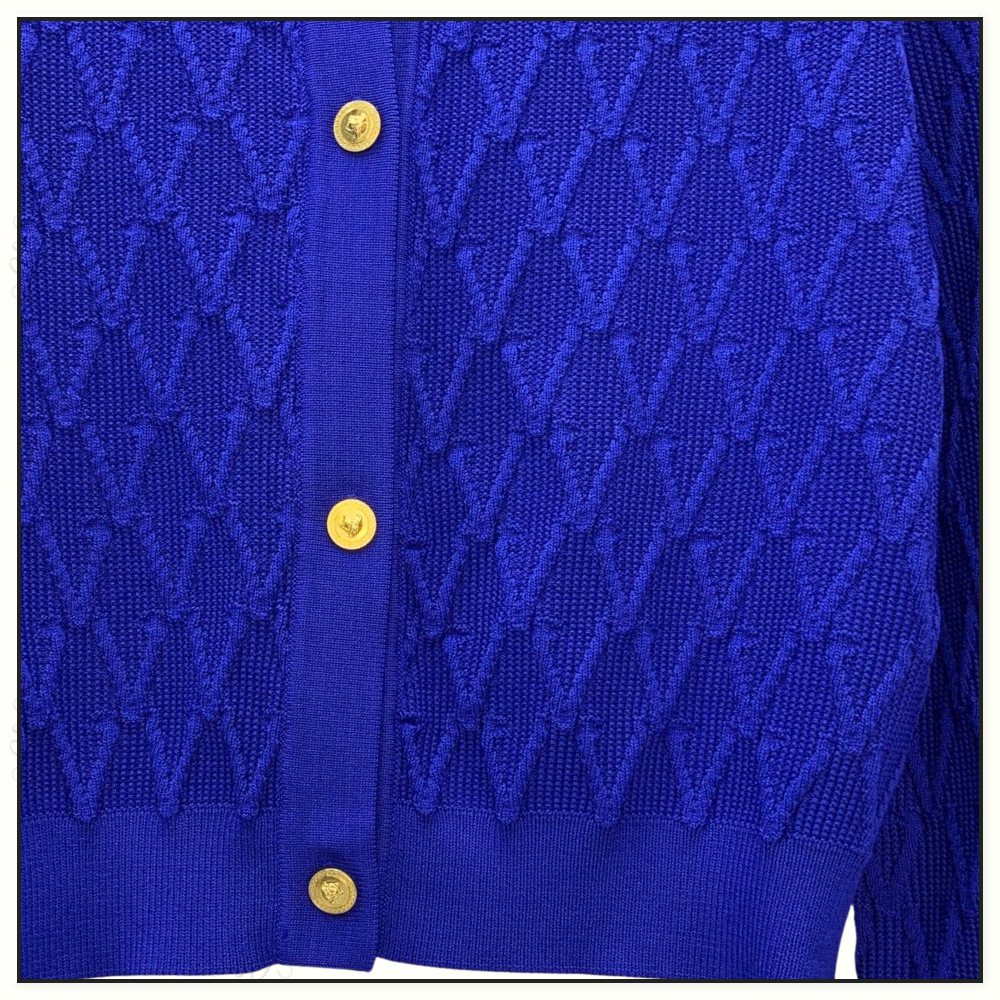 KNIT CARDIGAN WITH MEDUSA BUTTONS