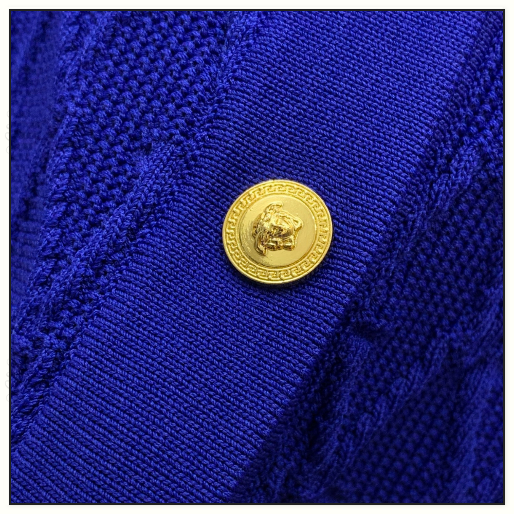 KNIT CARDIGAN WITH MEDUSA BUTTONS
