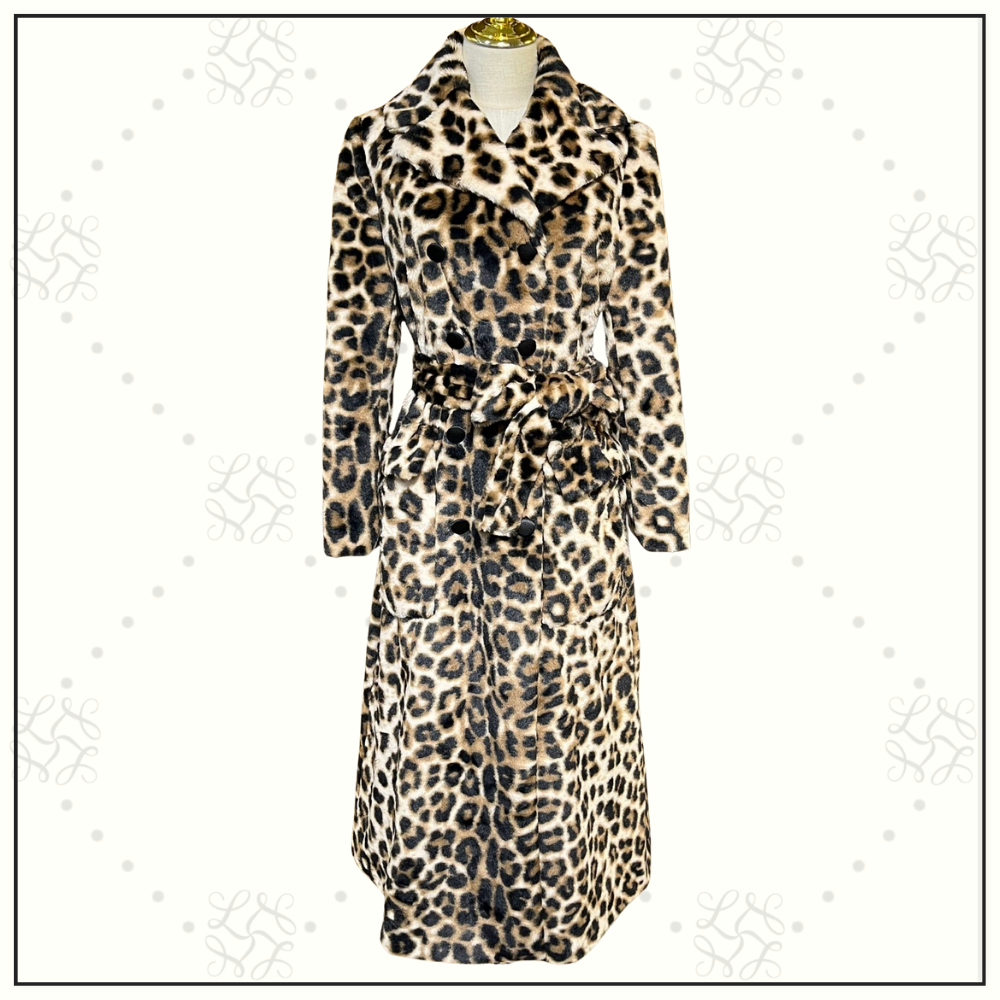LEOPARD PRINT GOATSKIN COAT