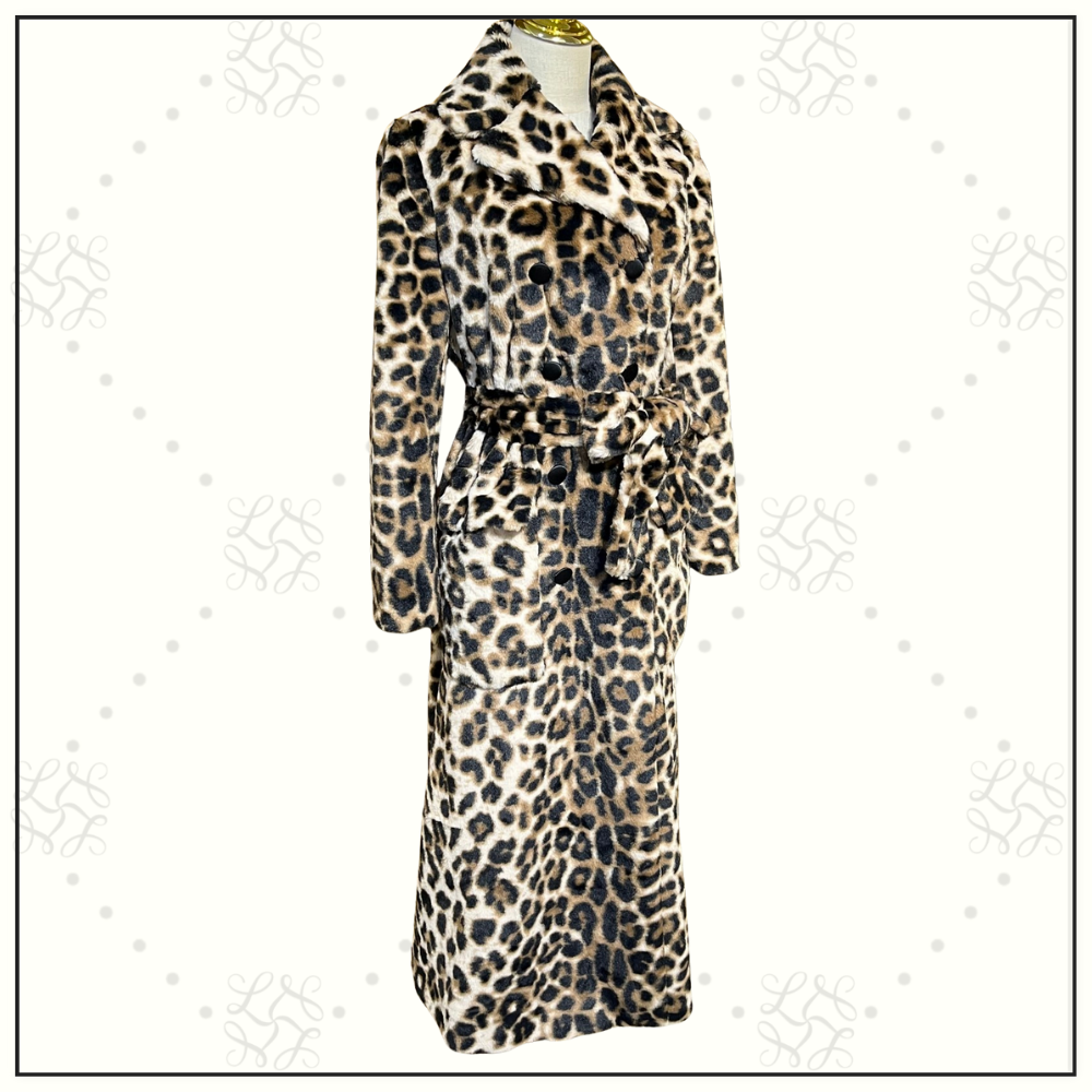 LEOPARD PRINT GOATSKIN COAT