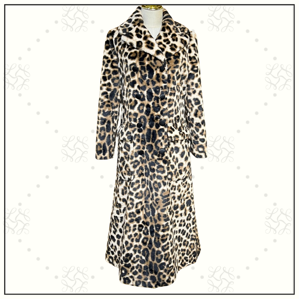 LEOPARD PRINT GOATSKIN COAT