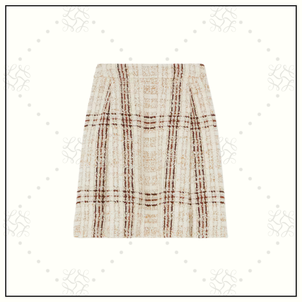 VIRGIN WOOL CASHMERE SILK STEFANIE SKIRT