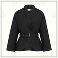 VIRGIN WOOL & SILK BELTED JACKET