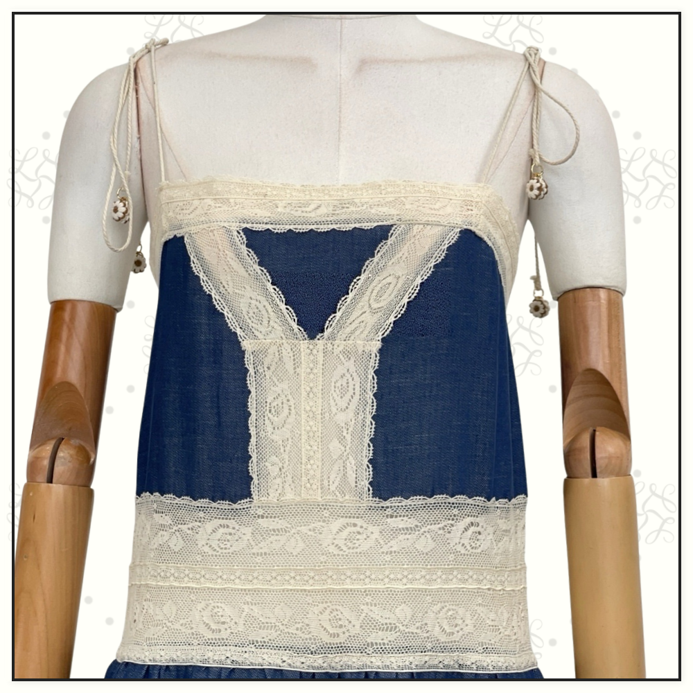 AWAKEN DENIM SLIP DRESS