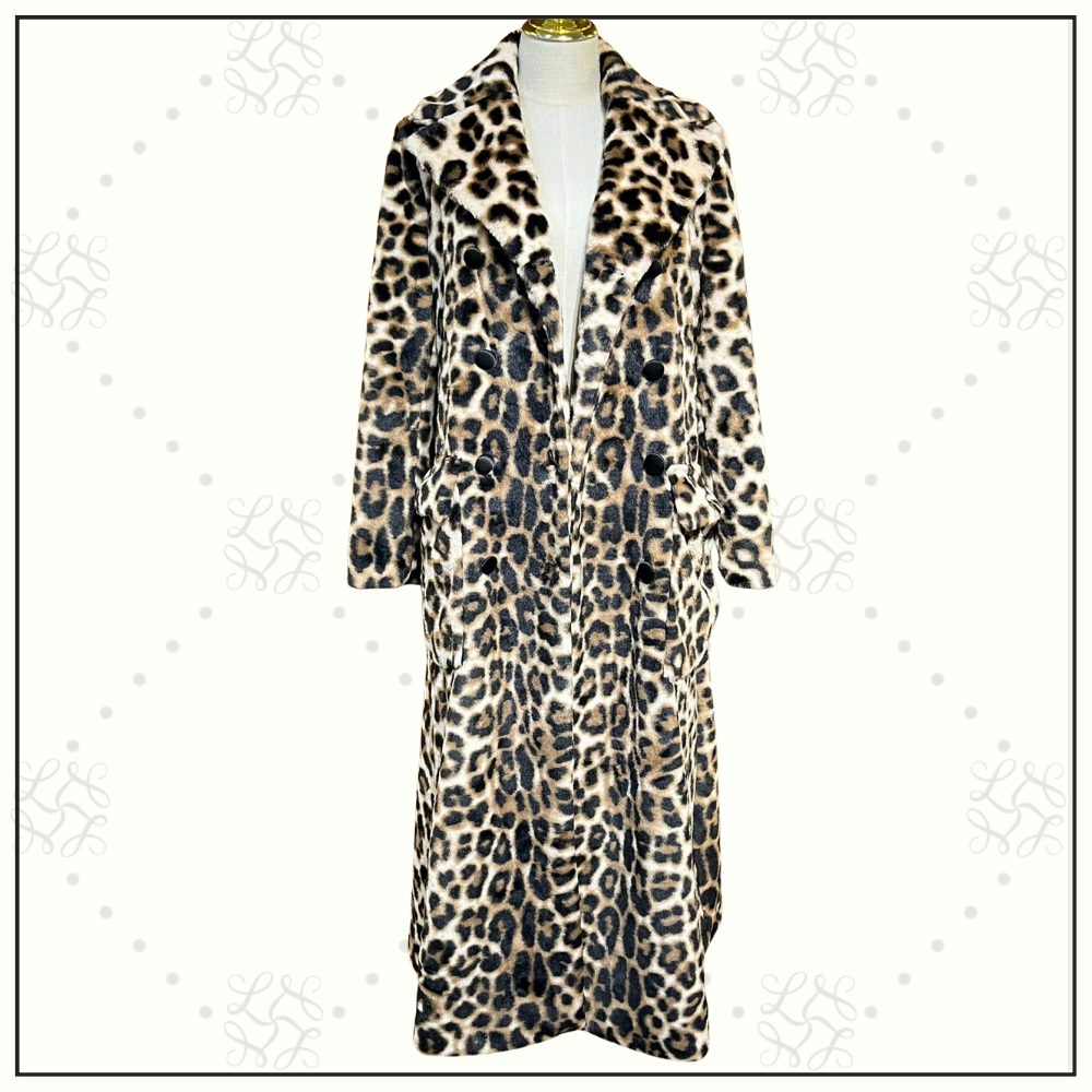 LEOPARD PRINT GOATSKIN COAT