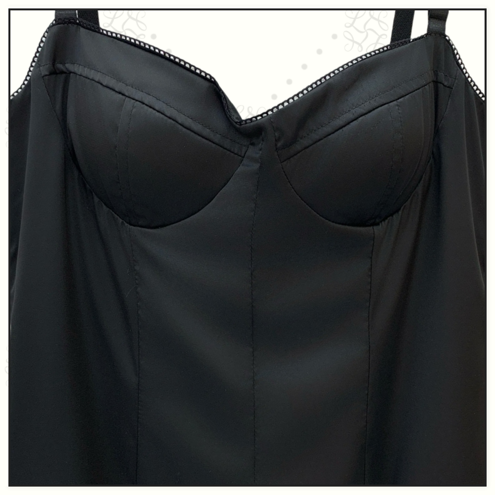 PANELED SATIN MIDI DRESS