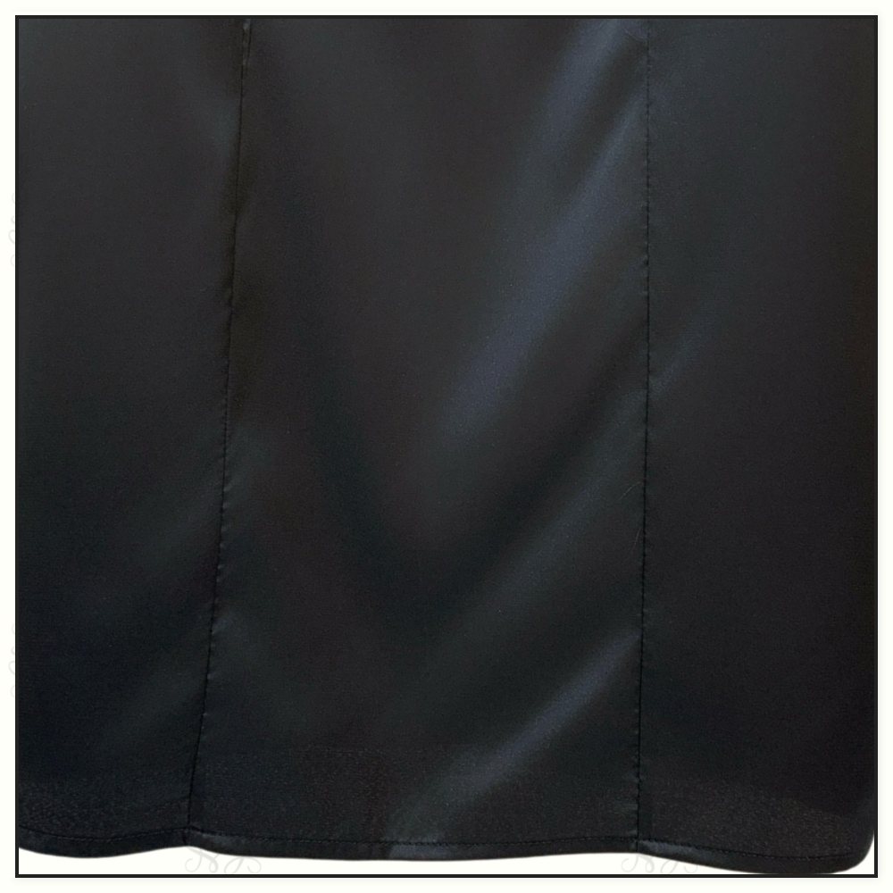 PANELED SATIN MIDI DRESS