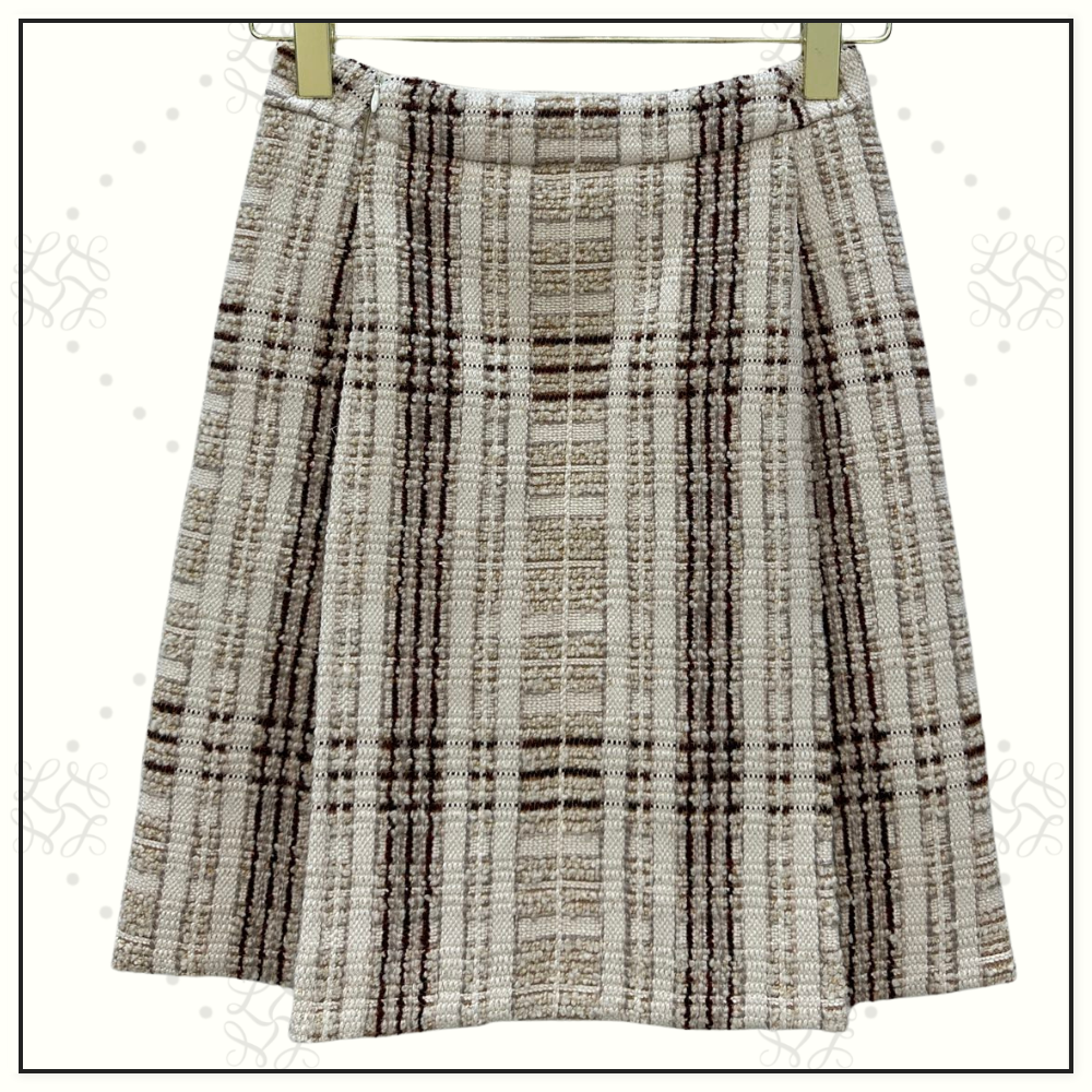 VIRGIN WOOL CASHMERE SILK STEFANIE SKIRT