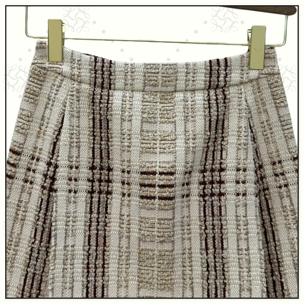 VIRGIN WOOL CASHMERE SILK STEFANIE SKIRT