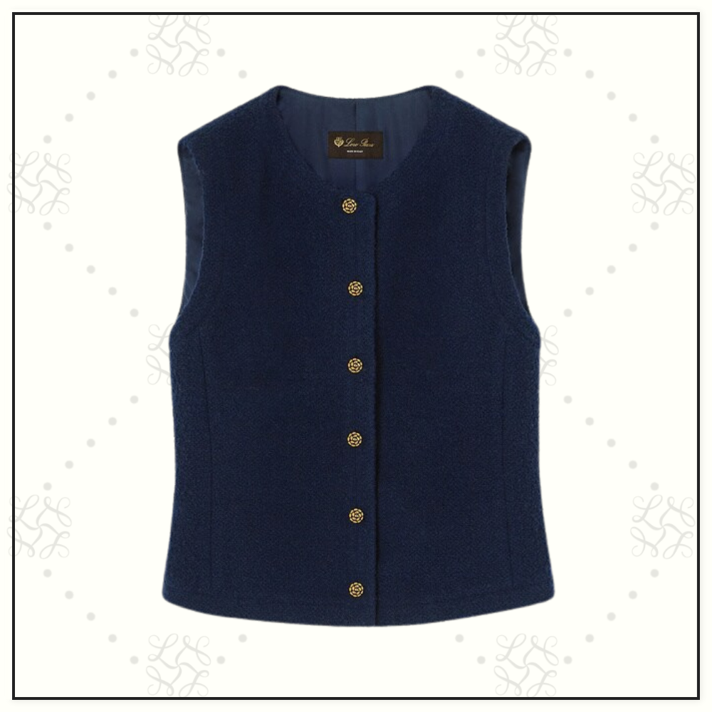 CASHMERE VIRGIN WOOL MARCEL VEST