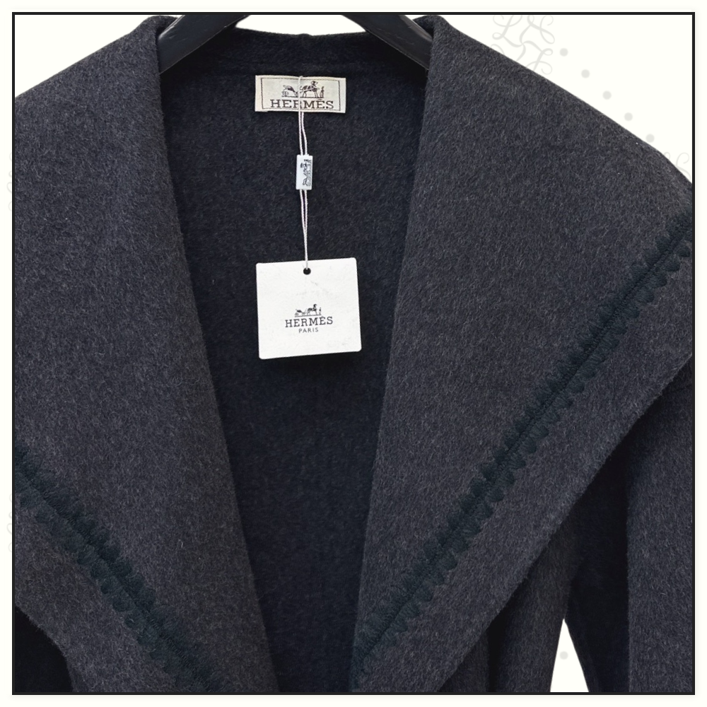 WOOL CASHMERE WRAP COAT