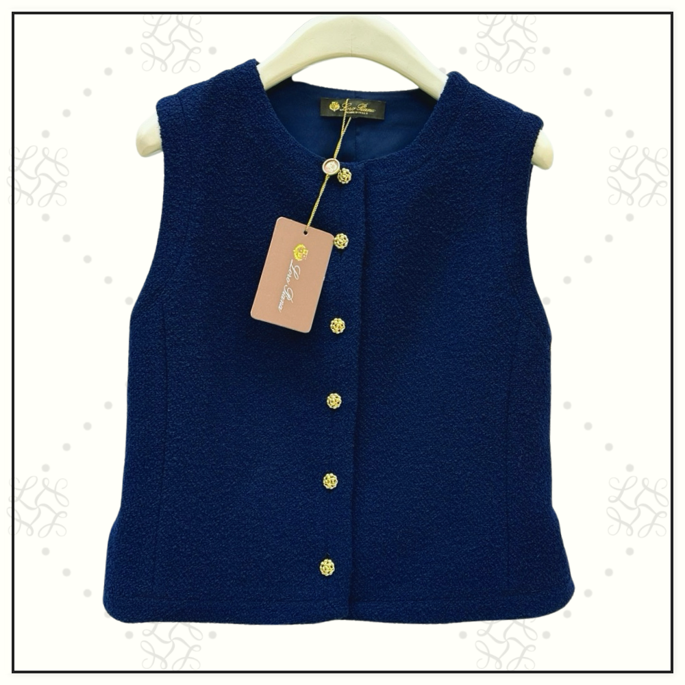 CASHMERE VIRGIN WOOL MARCEL VEST