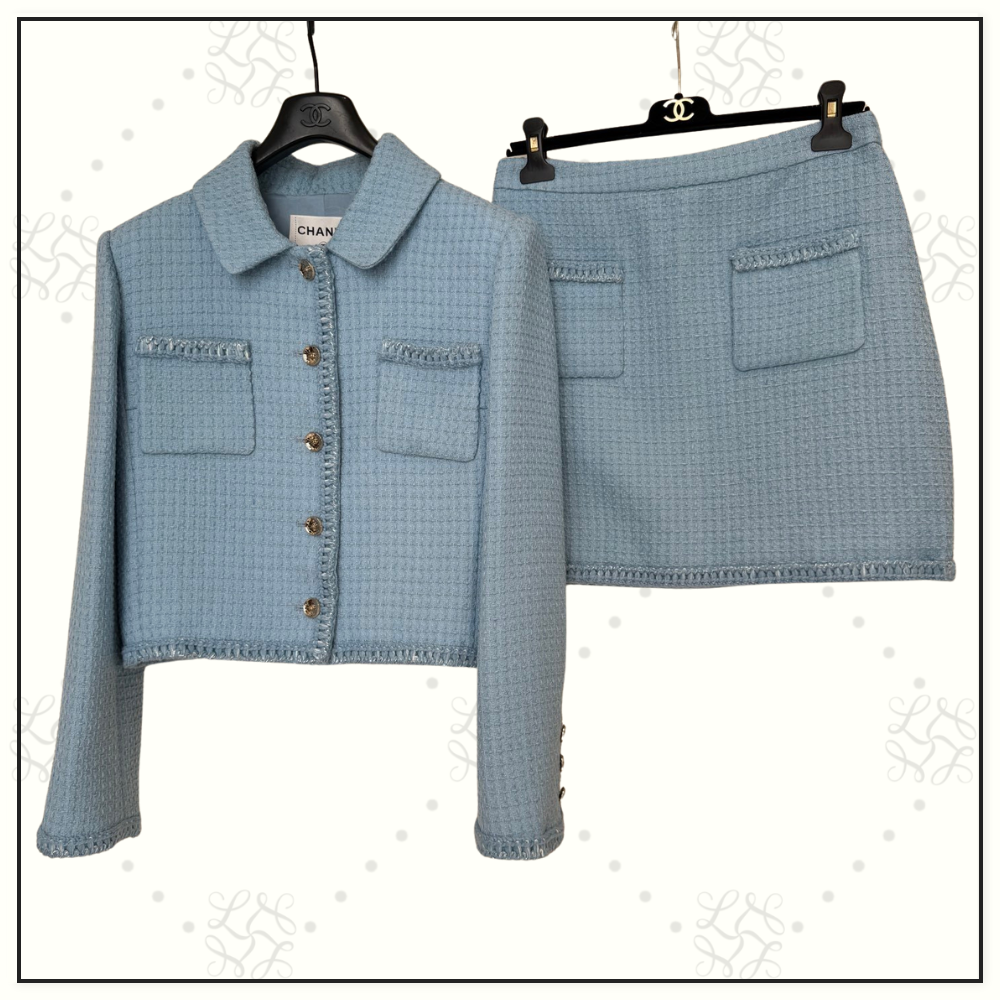 TWEED JACKET & MINI SKIRT