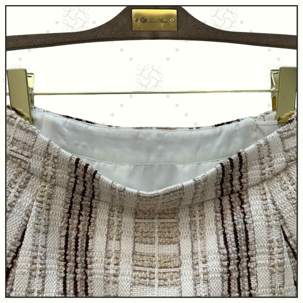 VIRGIN WOOL CASHMERE SILK STEFANIE SKIRT