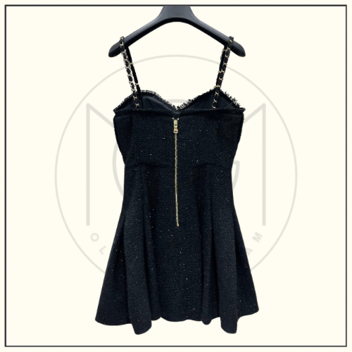 POLKA DOT TWEED MINI DRESS
