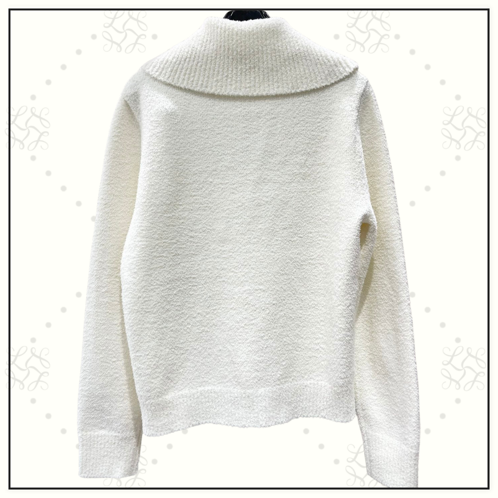 WOOL HALF ZIP SWEATER