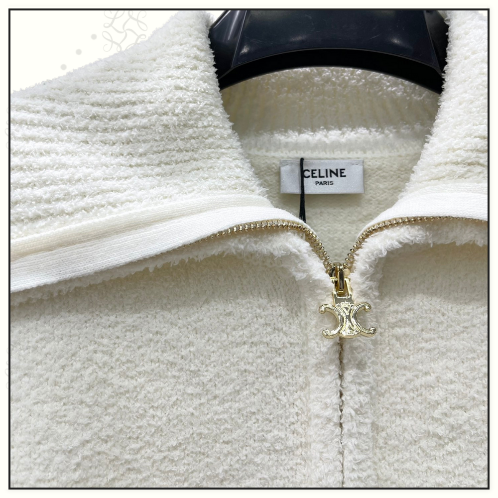 WOOL HALF ZIP SWEATER