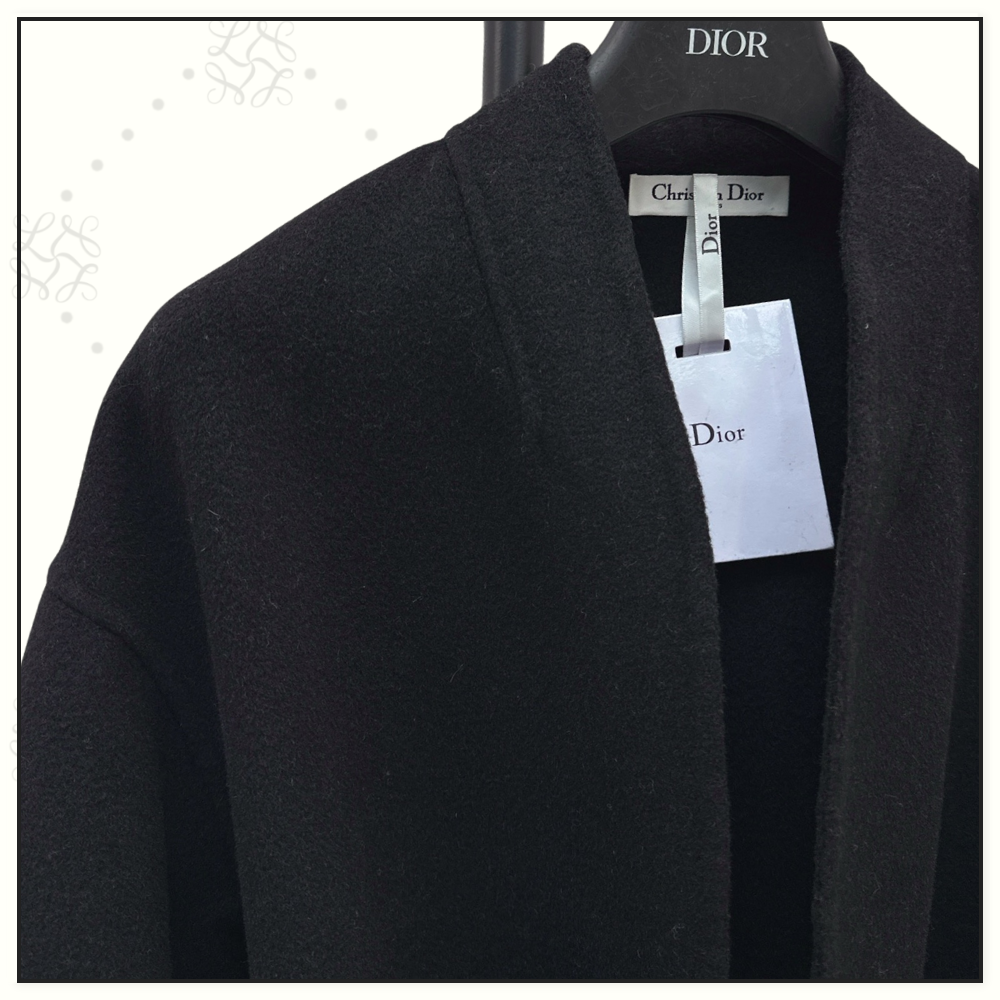 VIRGIN WOOL & SILK BELTED JACKET